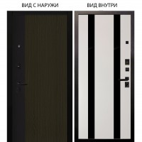 Black / Рокси Дуб рейка морение / Дуэт Белое дерево вставки Кензо