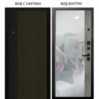 Black / Рокси Дуб рейка морение / Магнум Светлый бетон