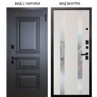 Black / Скиф Горький шоколад / Дуэт Белое дерево вставки Николь