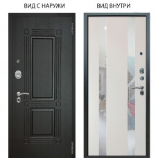 Люкс 3К металл Антик Серебро / Дуэт Белое дерево вставки Николь