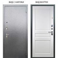 Люкс 3К металл Антик Серебро / Каролина Белая эмаль