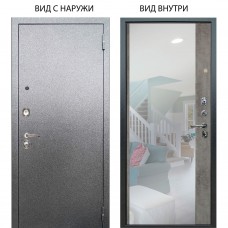 Люкс 3К металл Антик Серебро / Магнум Светлый бетон