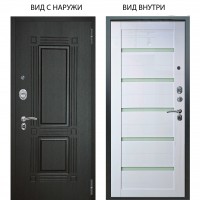 Люкс 3К металл Антик Серебро / Александра Белый глянец