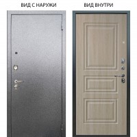 Люкс 3К металл Антик Серебро / Скиф Дуб филадельфия крем