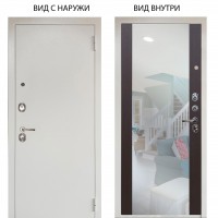 Люкс 3К металл Снежно-белый / Вояж Венге