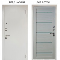 Люкс 3К металл Снежно-белый / Александра Белая лиственница