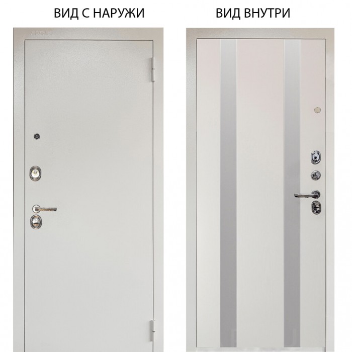 Люкс 3К металл Снежно-белый / Дуэт Белое дерево вставки Изабель