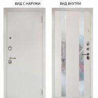 Люкс 3К металл Снежно-белый / Дуэт Белое дерево вставки Николь