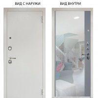 Люкс 3К металл Снежно-белый / Магнум Силк маус