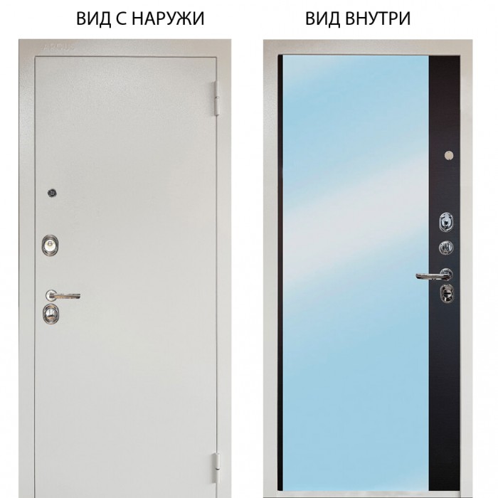 Люкс 3К металл Снежно-белый / Магнум Черный софт