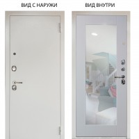 Люкс 3К металл Снежно-белый / Милли Роял вуд белый