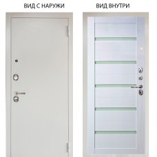 Люкс 3К металл Снежно-белый / Александра Белый глянец