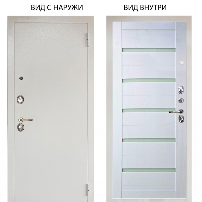 Люкс 3К металл Снежно-белый / Александра Белый глянец