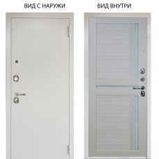 Люкс 3К металл Снежно-белый / Мирра Белая лиственница