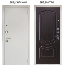 Люкс 3К металл Снежно-белый / Мишель Венге