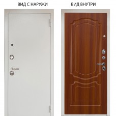 Люкс 3К металл Снежно-белый / Мишель Дуб рустикальный