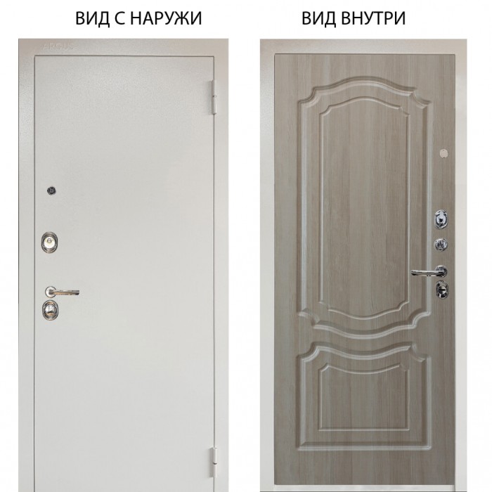 Люкс 3К металл Снежно-белый / Мишель Ларче светлый