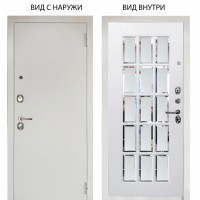 Люкс 3К металл Снежно-белый / Мэрелин Софт милк с фацетом и пескоструем