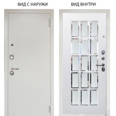 Люкс 3К металл Снежно-белый / Мэрелин Софт милк с фацетом и пескоструем