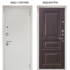 Люкс 3К металл Снежно-белый / Скиф Горький шоколад