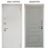 Люкс 3К металл Снежно-белый / Скиф Софт милк