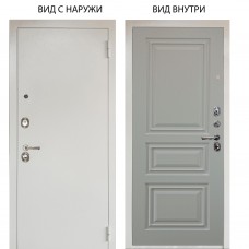 Люкс 3К металл Снежно-белый / Скиф Софт милк