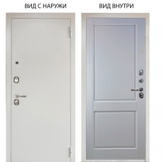 Люкс 3К металл Снежно-белый / Соренто Белая эмаль