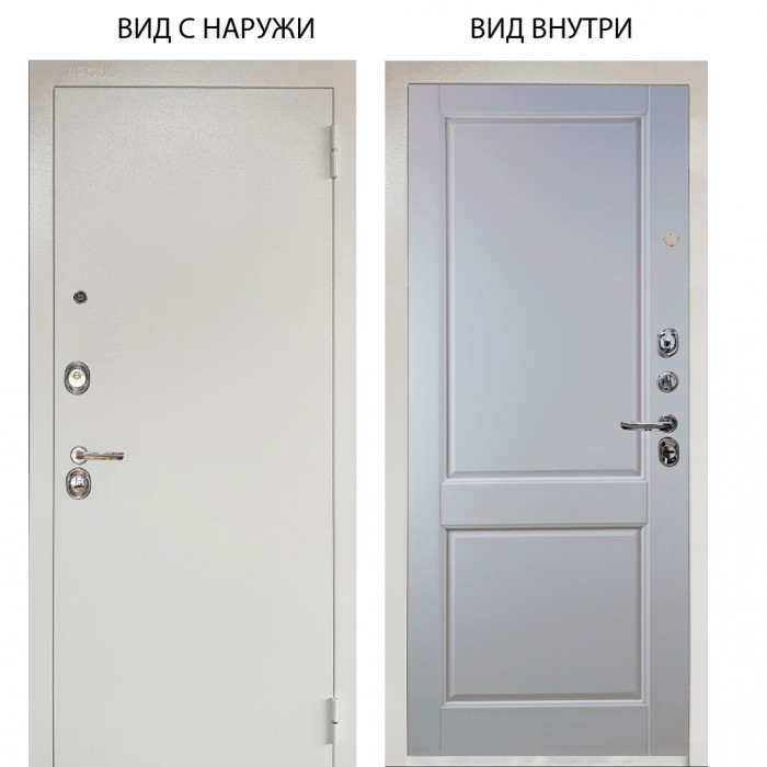 Люкс 3К металл Снежно-белый / Соренто Белая эмаль