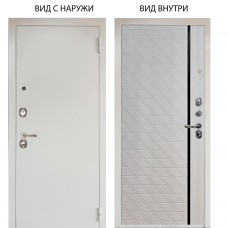 Люкс 3К металл Снежно-белый / Тори Софт милк