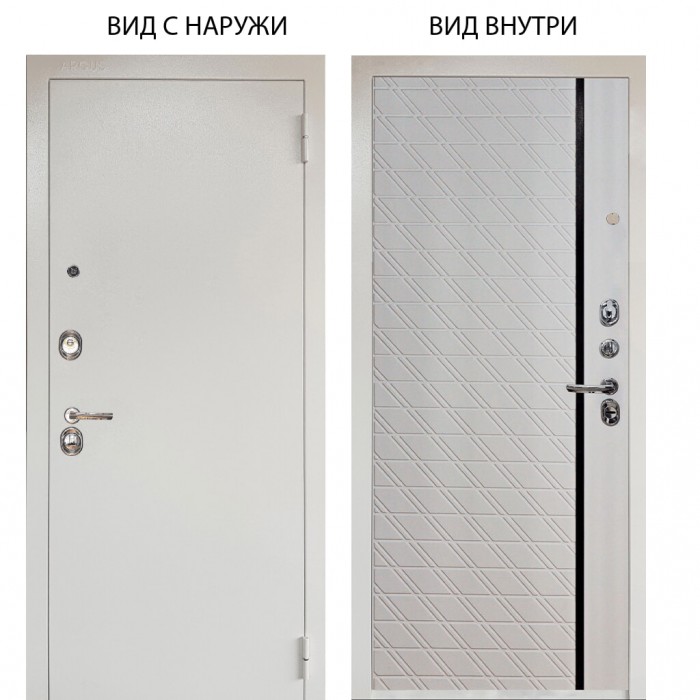 Люкс 3К металл Снежно-белый / Тори Софт милк