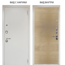 Люкс 3К металл Снежно-белый / Элегант Дорс светлый горизонт