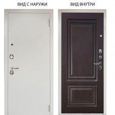 Люкс 3К металл Снежно-белый / Элион Горький шоколад