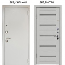 Люкс 3К металл Снежно-белый / Александра Серый винил
