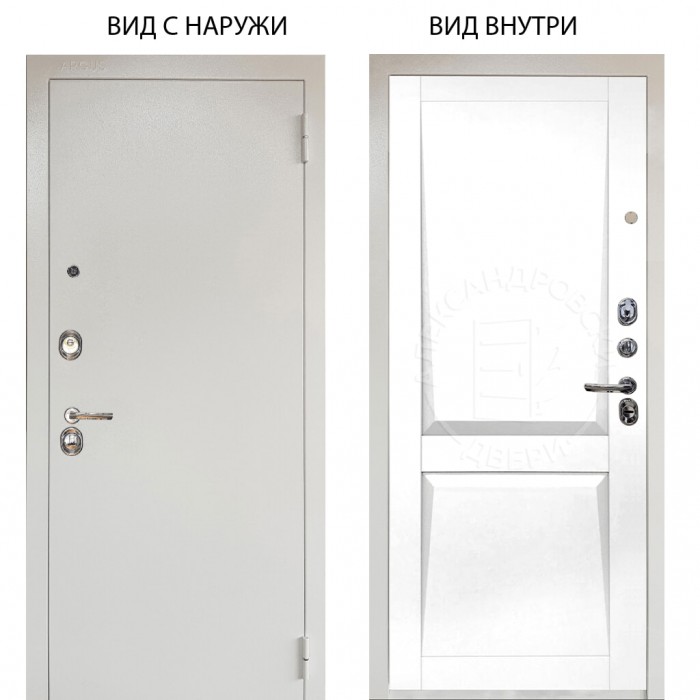 Люкс 3К металл Снежно-белый / Ариана Белая эмаль