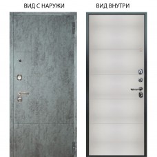 Люкс 3К / Агат Темный бетон / Агат Вельвет белый горизонт