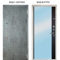 Люкс 3К / Агат Темный бетон / Магнум Черный софт