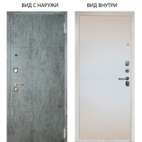 Люкс 3К / Агат Темный бетон / Под покраску