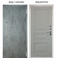 Люкс 3К / Агат Темный бетон / Скиф Софт милк