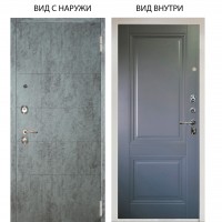 Люкс 3К / Агат Темный бетон / Соло Антрацит софт