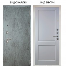 Люкс 3К / Агат Темный бетон / Соренто Белая эмаль