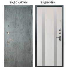 Люкс 3К / Агат Темный бетон / Дуэт Белое дерево вставки Изабель