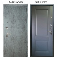 Люкс 3К / Агат Темный бетон / Соло Антрацит