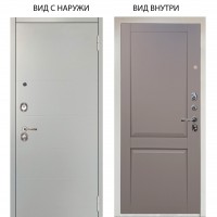 Люкс 3К / Агат Вельвет белый горизонт / Ариана Серая эмаль