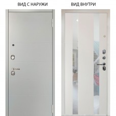 Люкс 3К / Агат Вельвет белый горизонт / Дуэт Белое дерево вставки Николь