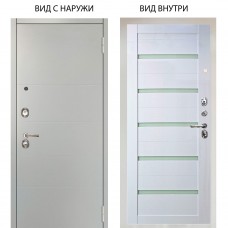 Люкс 3К / Агат Вельвет белый горизонт / Александра Белый глянец