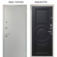 Люкс 3К / Агат Вельвет белый горизонт / Могадиш Черный софт