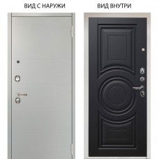 Люкс 3К / Агат Вельвет белый горизонт / Могадиш Черный софт