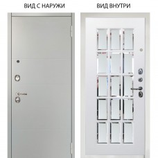 Люкс 3К / Агат Вельвет белый горизонт / Мэрелин Софт милк с фацетом и пескоструем
