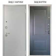 Люкс 3К / Агат Вельвет белый горизонт / Соло Антрацит софт