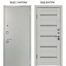 Люкс 3К / Агат Вельвет белый горизонт / Александра Серый винил